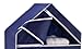 Honey-Can-Do WRD-01273 30-Inch Wide Extra-Tall Top-Shelf Storage Closet, Blue