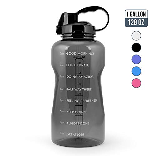 Myth Water Bottle Gallon with Straw 1 Gallon Water Bottle with Time