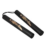 KidsHobby Martial Arts Foam Padded Practice Nunchakus (BLACK)