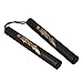 KidsHobby Martial Arts Foam Padded Practice Nunchakus (BLACK)