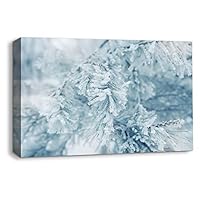 Canvas Wall Art Snowy Day Canvas Prints Home Artwork Decoration for Living Room,Bedroom - 12x18 inches