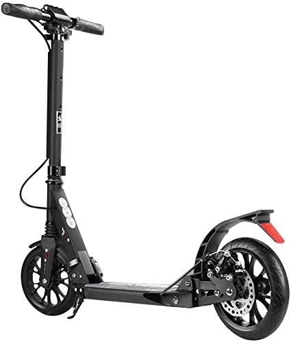 Adult Scooter - Big Wheels Kick Scooter with Disc Hand Brake, Double Suspension Folding Scooter for Travelers for Children Teenagers Adults - Load 100 Kg