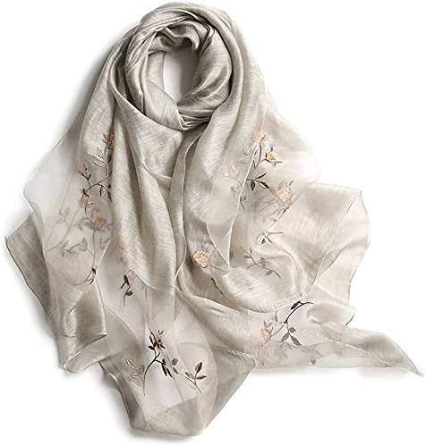 アンミダ Anmida シルク 大判 大判ストール レディース Uv マフラー スカーフ ストール 刺繍シルク 春 Uvカット 春夏 秋冬 Uv対策