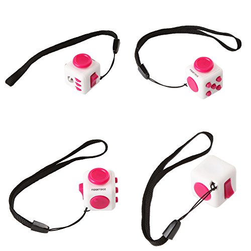 FIDGET DICE Relieves Stress and Anxiety Attention Mini Cube With Keychain - 2.2cm (Color 5)