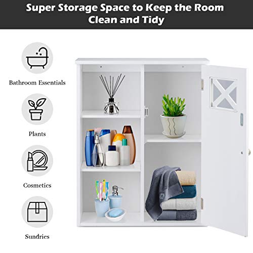 5 Tangkula+Bathroom+Wall+Mounted+Multipurpose+Organizer