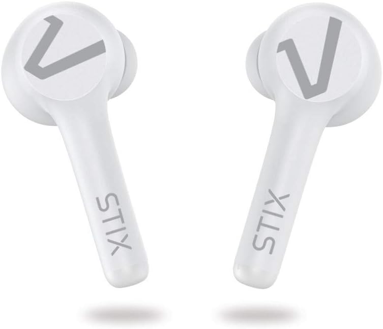 Veho STIX True Wireless Earphones, Bluetooth, Charging Case included, Mic, Touch Control, Designed in the UK