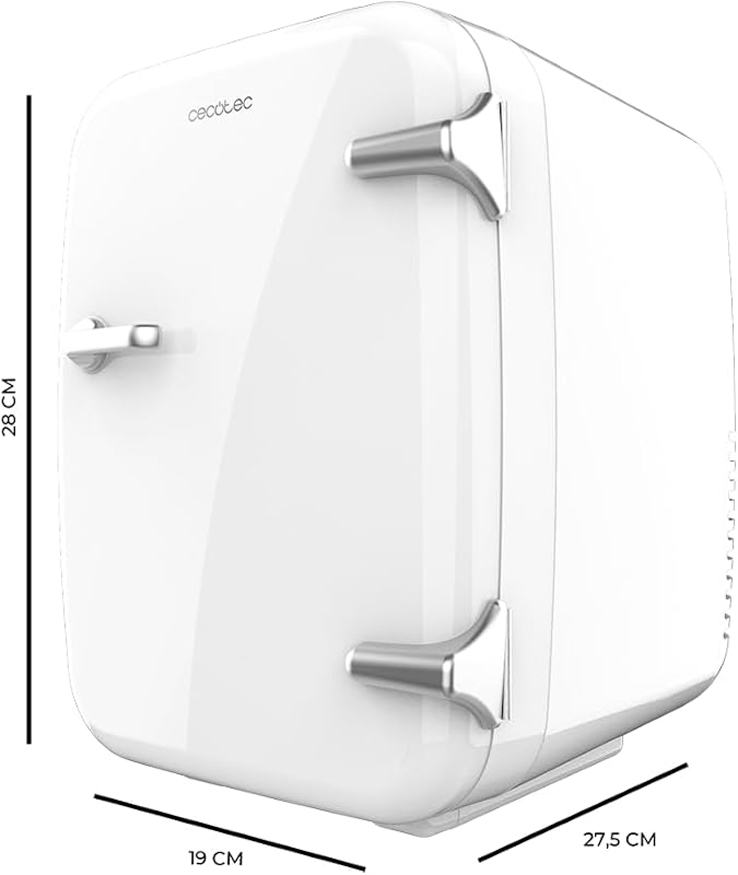 Mini Frigorifero Bolero MiniCooling 4L Habana White, 12V-220V, Compatibile con auto e roulotte, Funzione di raffreddamento e riscaldamento, Intervallo di temperatura 5-65°C, Trasporto facile
