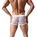 iooico Men's Boxer Briefs, Soft Mesh Underpants See-Through Underwear