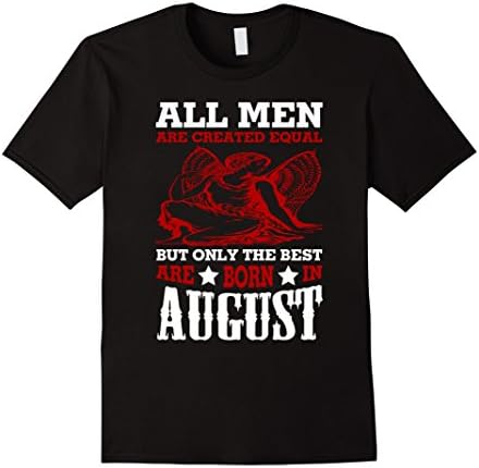 Men's Funny Virgo T-Shirt The Best Are Born In August XL Black