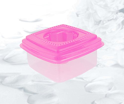 Krishna Handmade INDIAN Orange & Lemon JUICER/Hand Manual Fruit Juicer - Mini/Citrus Lemon Orange Squeezer/Best Home & Kitchen Product/Size : 5" Sq x 2.5" Depth/Colour : Pink/[Krish-Misc-PL20]
