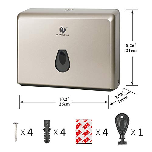 CHUANGDIAN WallMounted Hand Paper Towel Dispenser for Bathroom, Office