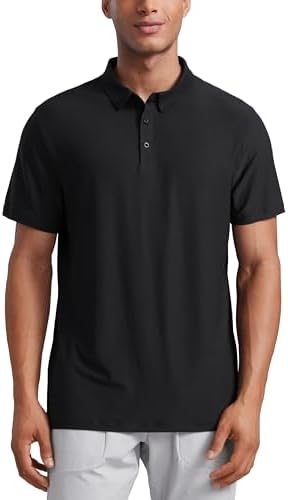 Amazon.com: CRZ YOGA Cloud Jersey Polo Shirts for Men - Midweight