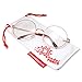 grinderPUNCH - Non-Prescription Round Circle Frame Clear Lens Glasses Medium Gold
