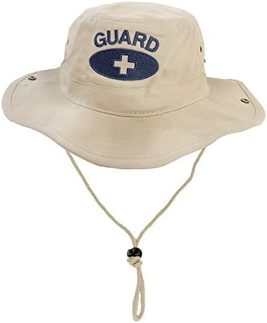 Rise Guard Safari Hat, Khaki/Navy, Size - Medium