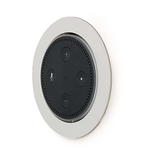 Mount Genie Flush Mount 2nd Gen - Built-in Wall or Ceiling Mount for Round Puck Speakers with Included Wiring (1-pack)