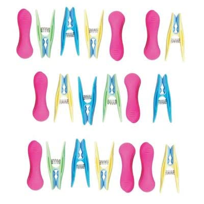 Lakeland Soft Grip Clothes Pegs, Pack of 20 - Multi Pastels