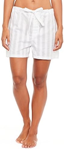 Bodas Womens Cotton Nightwear Shorts Size Medium in White
