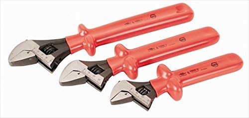 Wiha Tools 76290 Insulated Adjustable Wrench Set - 3 Pieces