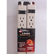 POWER SENTRY 6 OUTLET POWER STRIP &#34;2 PACK&#34;