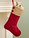 Grasslands Road Stocking, 15 by 11-Inch, Red, Wool