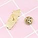 ink2055 Cartoon Dog Paw Enamel Brooch Pin Badge for Denim Jacket Backpack Badge Brooches Jewelry Decor - Brown