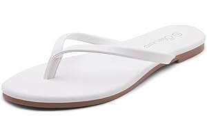 Shoe Land Womens Falema Flip Flops Casual Thong flat sandals Slip on Slides Lightweight Comfortable Walking Shopping Sandal