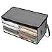 Shonlinen Foldable Storage Bag Home Clothes Dustproof Moisture-Proof Storage Box Drawer Organizers Gray