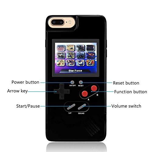 Goglor Gameboy Case for iPhone,Retro 3D Gameboy Design with 36 Small Games,Game Console iPhone Case,Color Screen,Silicone Cover Case for iPhone X/XS/XR/Xs MAX,iPhone 6/7/8,iPhone 6Plus/7Plus/8Plus - Thumbnail 2