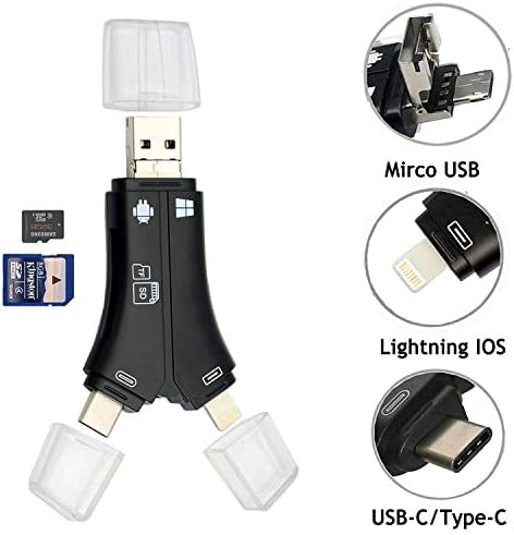 YsinoBear USB Flash Drive SD TF Card Reader Adapter for iPhone X 8 7 6s 6 Plus 5 5s iPad Air Mini OTG Andriod Type C