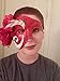 Phantom of The Opera Mask DIY White Mask Half Face Venetian Masquerade Mask for Halloween Mardi Gras