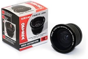 Opteka .35x HD2 Super Wide Angle Panoramic Macro Fisheye Lens for Canon GL2 GL1 MiniDV Digital Camcorder