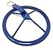 ChooseDaily 10 Inch Diameter Metal Ninja Wheel with Safety Carabiner | Advanced Monkey Bar Obstacle | Ninja Warrior Training Equipment