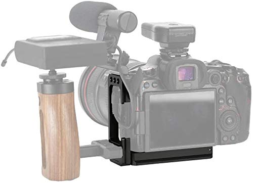 NICEYRIG Extension L Bracket Compatible with EOS R5/R6, with ARCA Type QR Plate Cold Shoe - 408