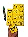 Magnetic Whiteboard Dry Erase Erasers Smiley Faces Set of (12) Cleaning Wipe Your White Board - Bonus Two Side Markers - for Student and Teachers - Useful at School Office & Home from BundleStuff