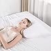 NTCOCO Pillow, Shredded Memory Foam Bed Pillows for Sleeping, with Washable Removable Bamboo Cooling Hypoallergenic Sleep Pillow for Back and Side Sleeper (White, Queen (1-Pack))