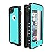 ImpactStrong Compatible with iPhone 7/8 Waterproof Case [Fingerprint ID Compatible] Slim Full Body Protection - Ocean Blue