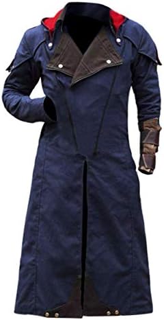 Assassin's Unity Creed Arno Victor Dorian Denim Cloak Blue Halloween Costume Coat