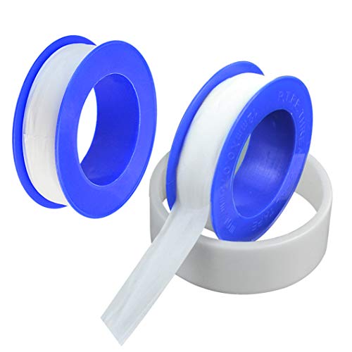 30 Rolls Thread Seal Tapes, Teflon Tape 1/2 PTFE Pipe Sealant Tape Industrial Thread Sealants Plumbers Thread Tape for Leak Water, Plumbers, Plumbing, Air Head, Thread Pipe, 1/2" x394" White