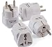 4 Pack European Travel Adapter Plug for European Outlets - Type C, Type E, Type F - Europe Plug Adapter Works in France, Spain, Italy, Germany, Netherlands, Belgium, Poland, Russia & More