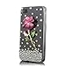 eFuture Rose Handmade 3D Fashion Bling Diamond Luxury crystal rhinestone hard cover case fit for iphone4 4G 4S +eFuture's nice Keyring