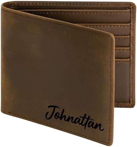 Amazon.com: JJ Leathersmith - Leather Wallet Slim - Cafe