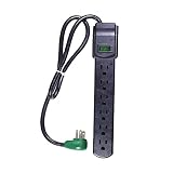 GoGreen Power GG-16103MSBK 6 Outlet Surge Protector w/ 2.5' Cord