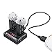 FeiFan 2-in-1 USB Battery Charger for Hubsan X4 Cam Plus H107C+, H107D+ Plus FPV Drone Syma X5C Quadcopter External Charging Spare Parts (Without Battery)
