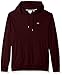 Lacoste Men's Long Sleeve Jersey Hoodie Tee with Central Pocket, TH9349, Vendange, Large