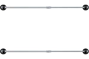 2 Pack 20-36 inch Magnetic Tension Curtain Rods for Metal Door,Magnetic Window Café, French Door Sash Rod with magnet Bracket