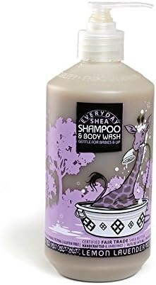 Alaffia Everyday Shea Body Wash with Lavender, Gentle For Babies and Up - 2 Pack