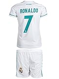 Real Madrid #7 Ronaldo 2017 2018 Home White Kids Jersey (XL)