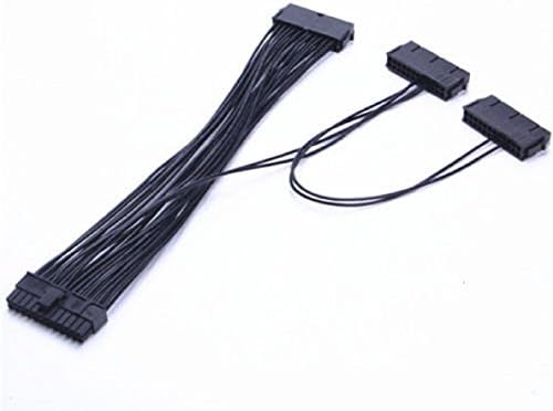 Triple PSU Cable 3 Power Supply 24-Pin ATX Motherboard Adapter Cable Cord(30cm) For BTC Miner Machine