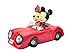 Woods International Disney Garden LED Statue, 14-Inch, Mickey and Minnie Mouse Sports Car