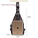 VICUNA POLO Sling Backpack Men Leather Chest Bag Crossbody Shoulder Bag For Men (brown)
